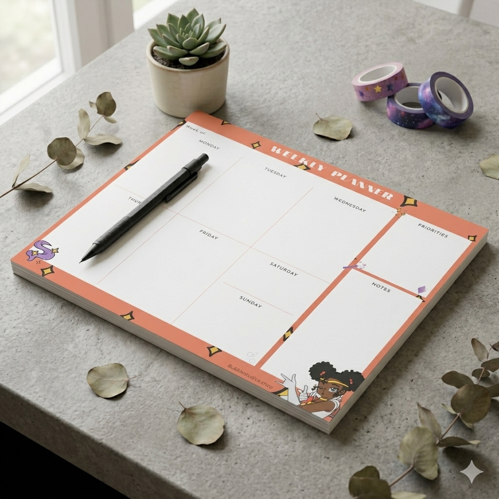Blackgirl Magic Weekly Planner Pad