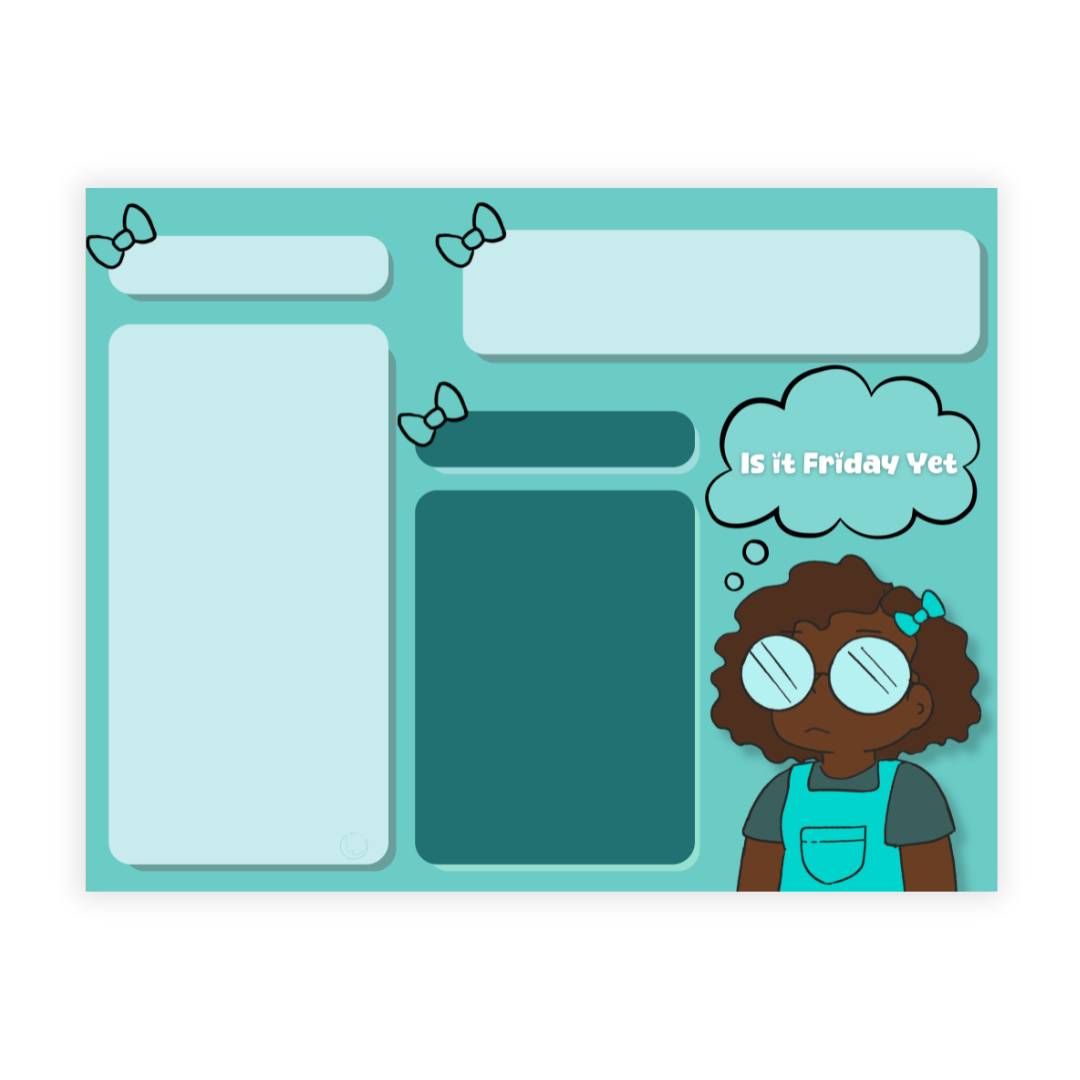 Jazzy Weekly Planner Pad