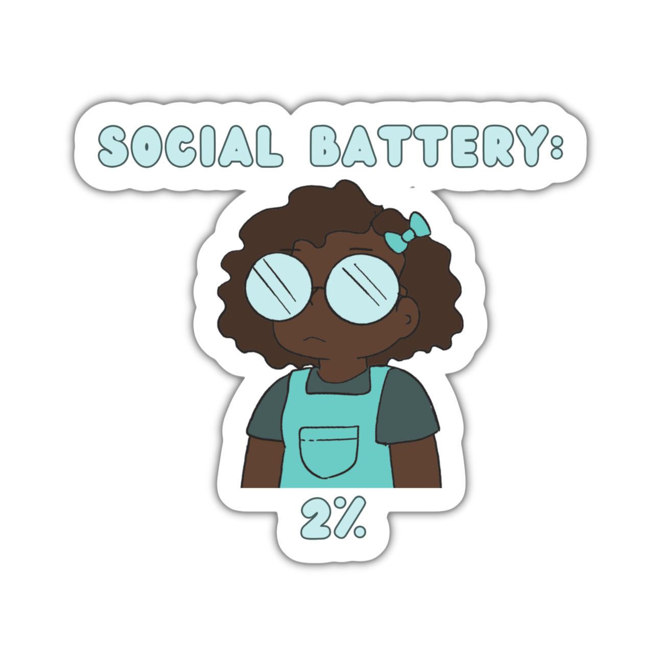 Social Battery 2% VIVE Sticker