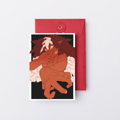 Aisha Red Mini Print 4x6"