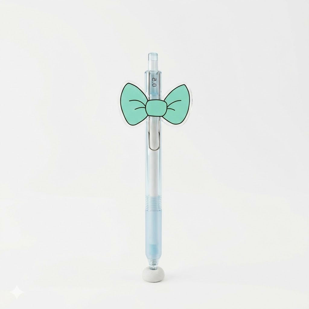 Blue bow pen