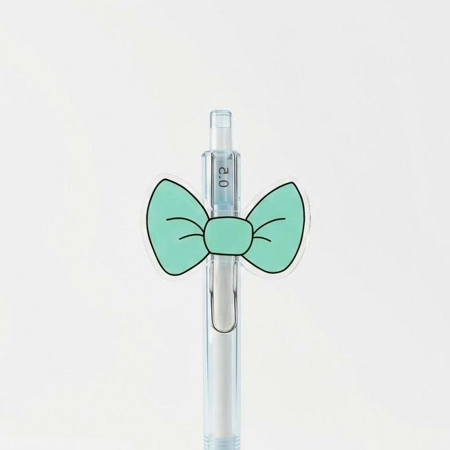 Blue bow pen
