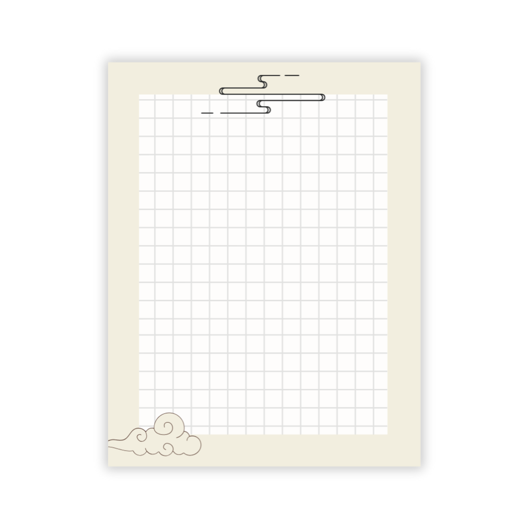 Oriental Memo Pad
